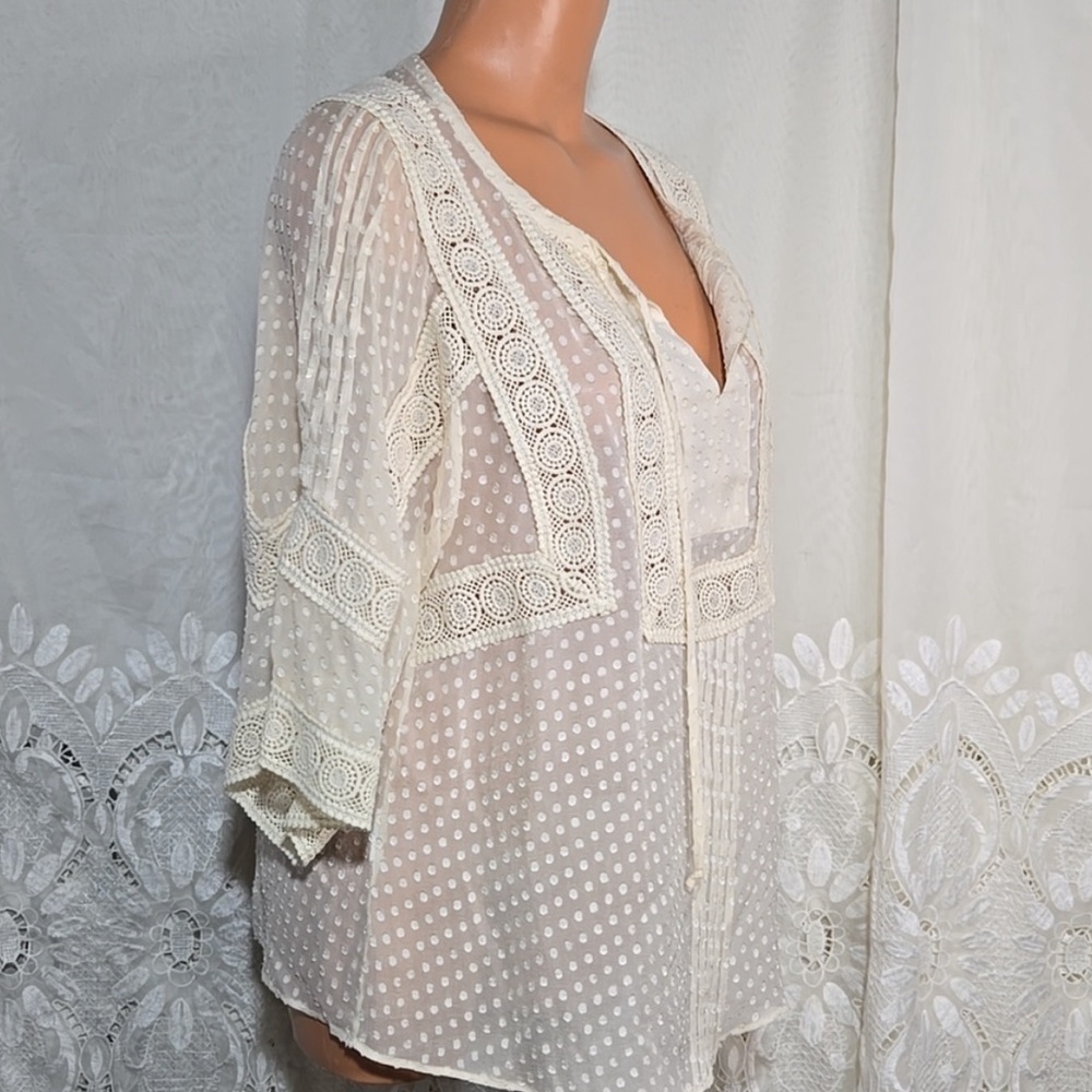 Meadow Rue 100% silk top - Picture 3 of 7
